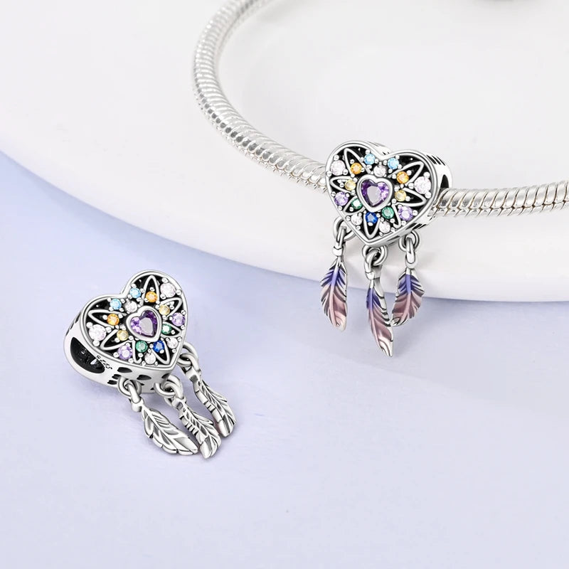 925 Sterling Silver Charm Pendant | Hearts, Bows, Butterflies & More
