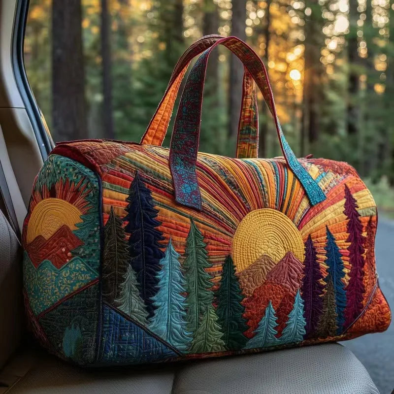 Quilted Travel Duffle Tote Bag | 30 Styles | Beach, Gym & Hiking