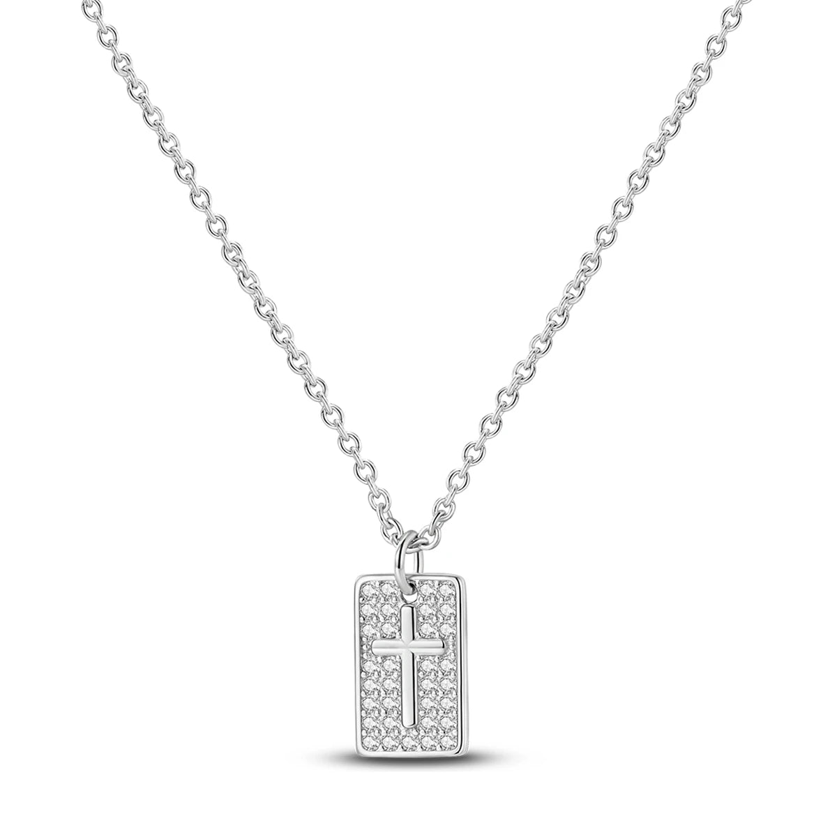 925 Sterling Silver Crystal Pendant Necklace — Minimalist Spiritual Jewelry