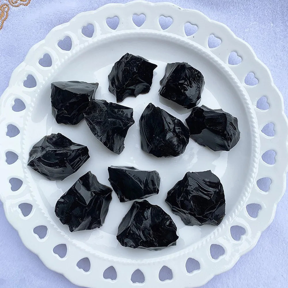 Raw Black Obsidian | Rough Stone Specimens