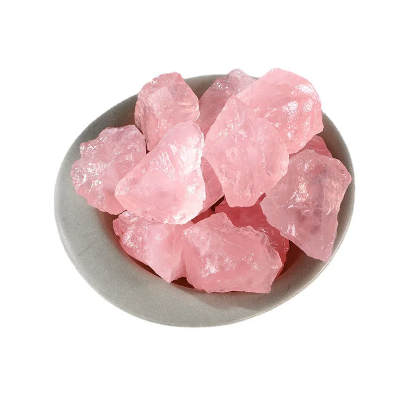 Raw Rose Quartz Healing Stone — Rough Pink Crystal Chunk