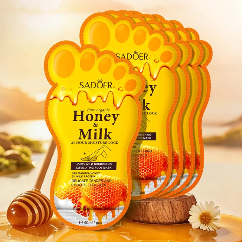Honey Milk Nourishing Foot Mask — 5 Pairs