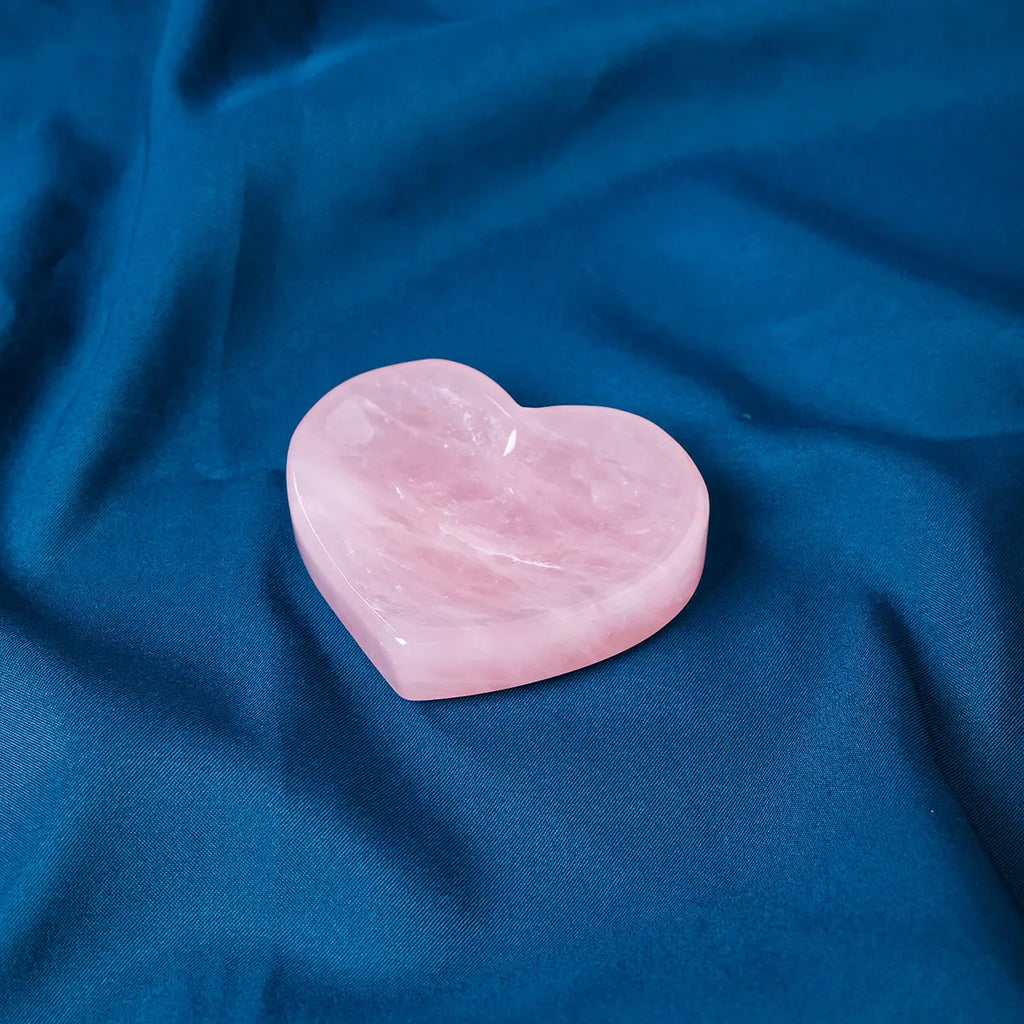 Rose Quartz Love Bowl | Natural Crystal Meditation & Altar Dish