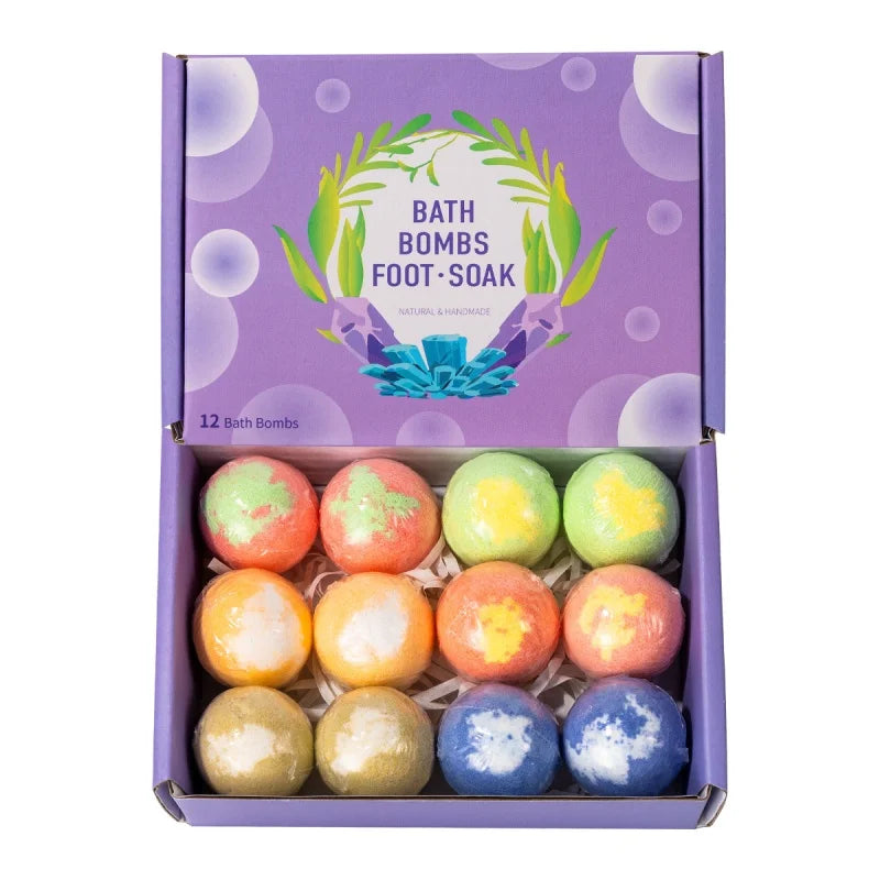 Essential Oil Bath Bomb Set — Relaxing Spa Gift Kit