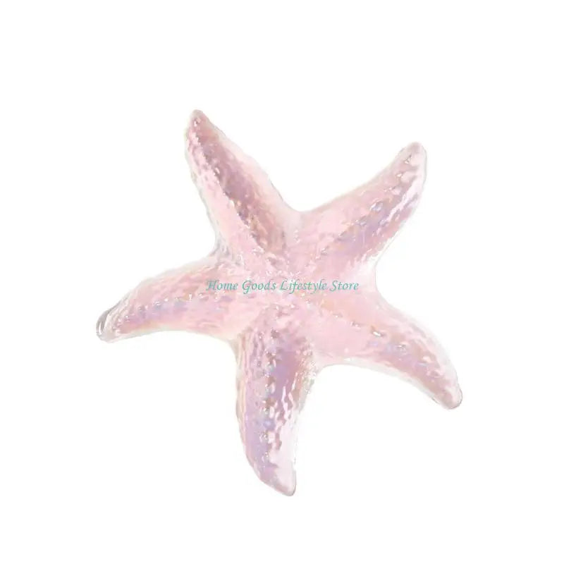 Glass Starfish Figurine | Colorful Coastal Decor