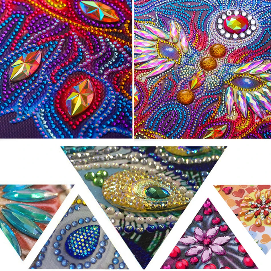 Butterfly Diamond Painting Kit – Special Shape 5D Diamond Art for Adults & Beginners | 30x30cm