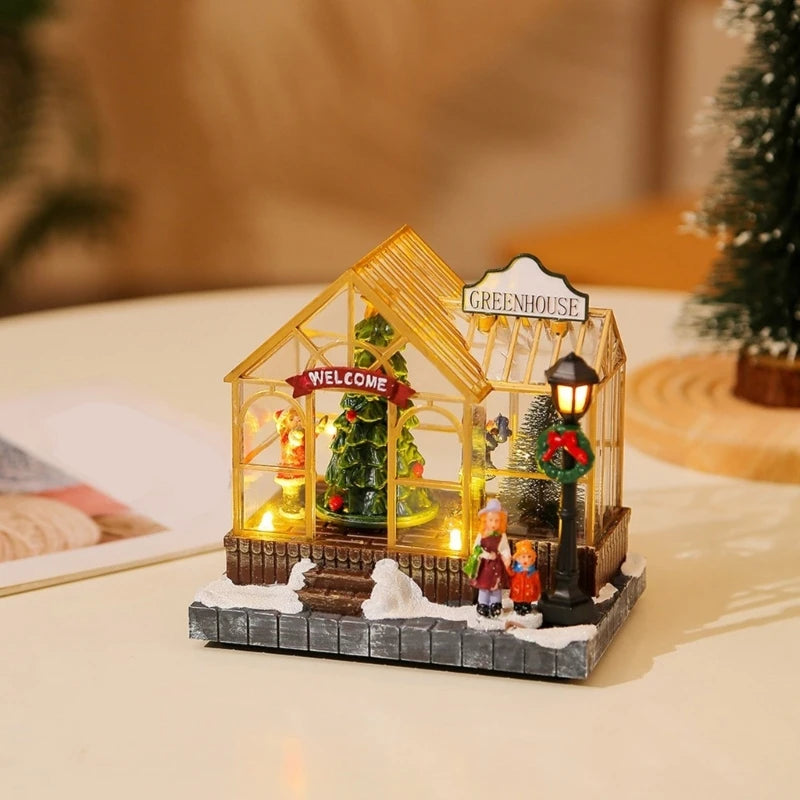 Musical Christmas Greenhouse | Light-Up Village Decoration