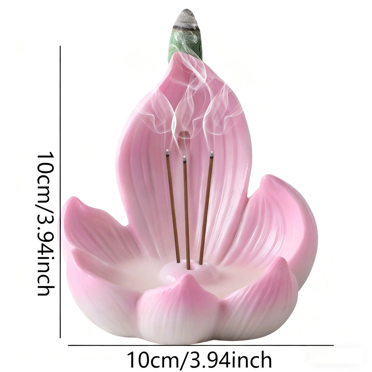 Resin Lotus Incense Burner | Handmade Flower Ash Catcher