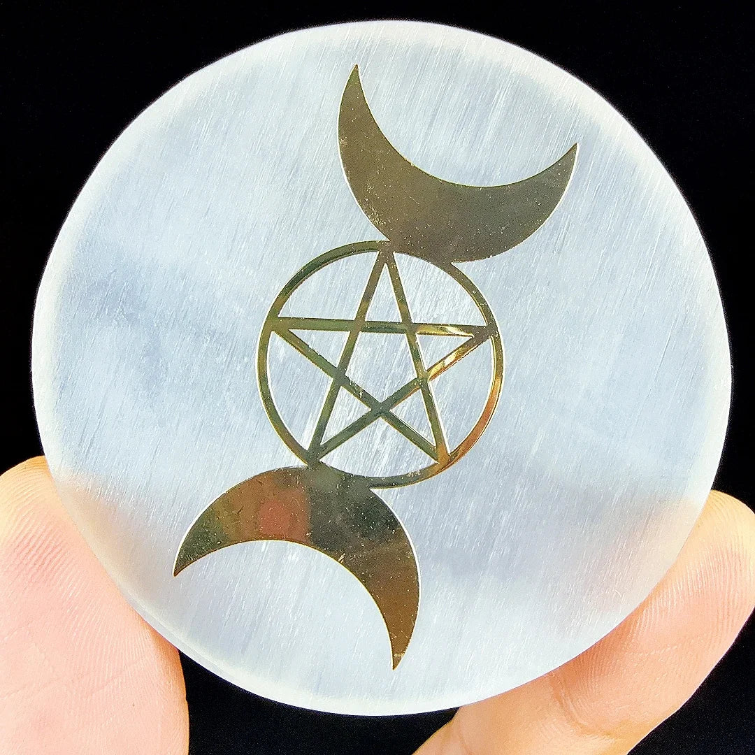 Natural Crystal Selenite Charging Plate