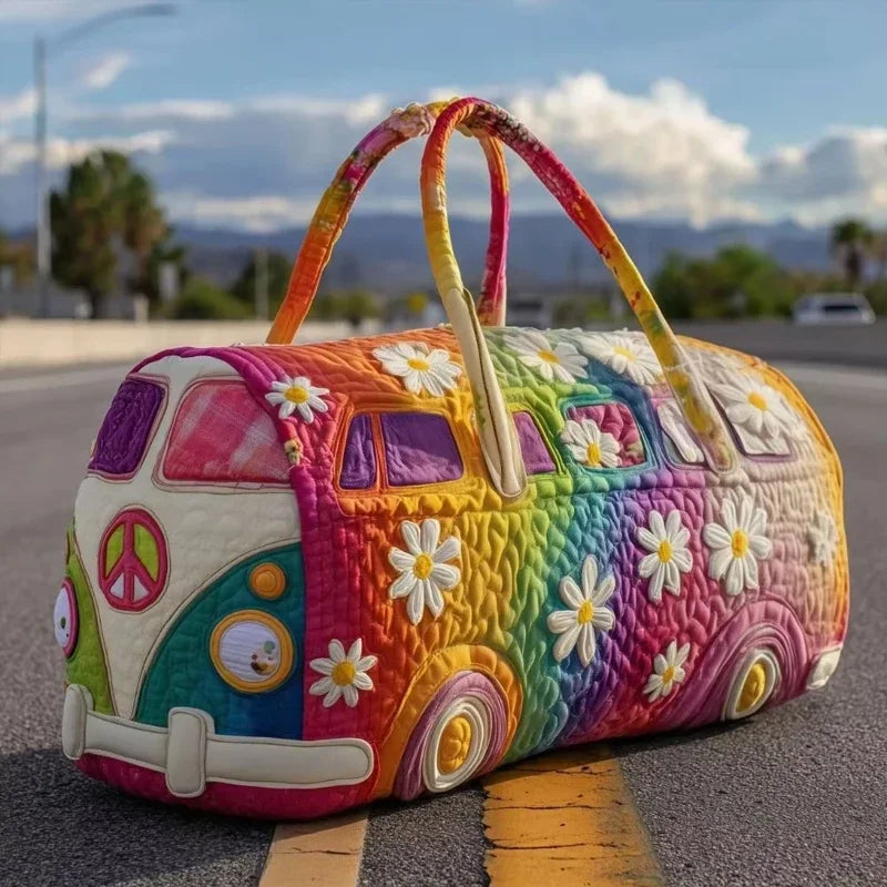 Quilted Travel Duffle Tote Bag | 30 Styles | Beach, Gym & Hiking