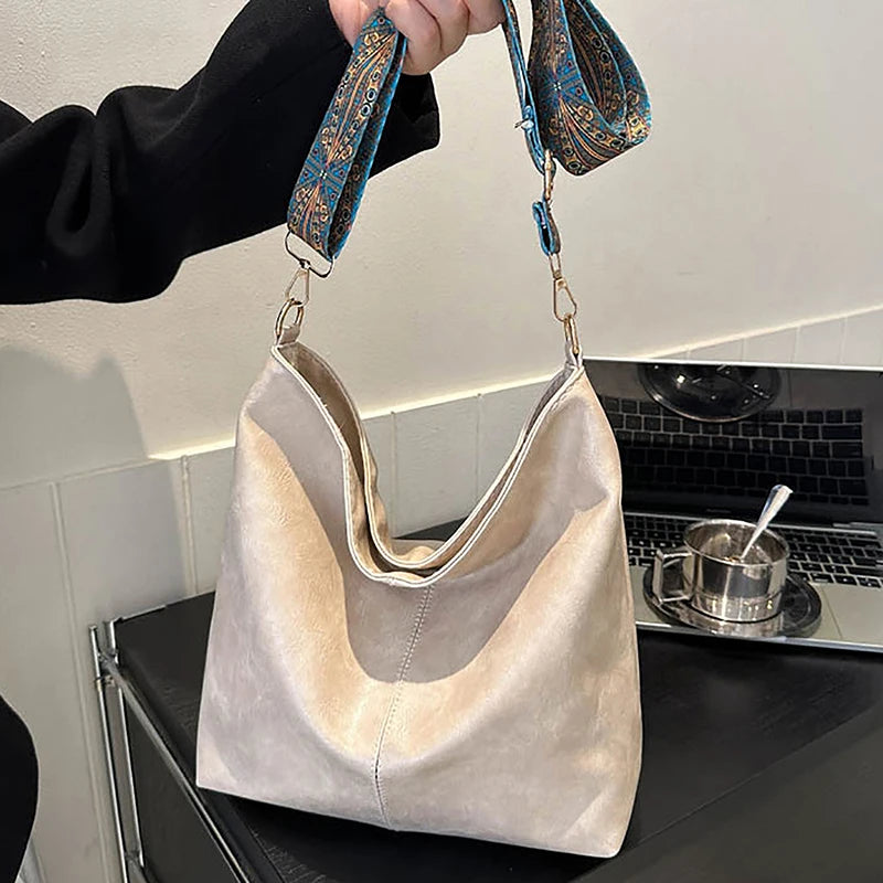 Wander Muse Faux Leather Bag | Wide Geometric Strap