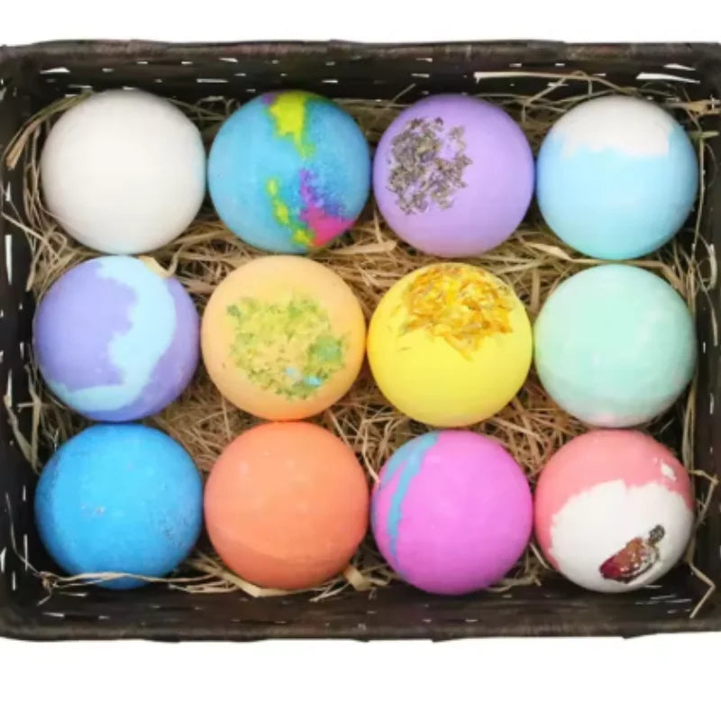 Essential Oil Bath Bomb Set — Relaxing Spa Gift Kit