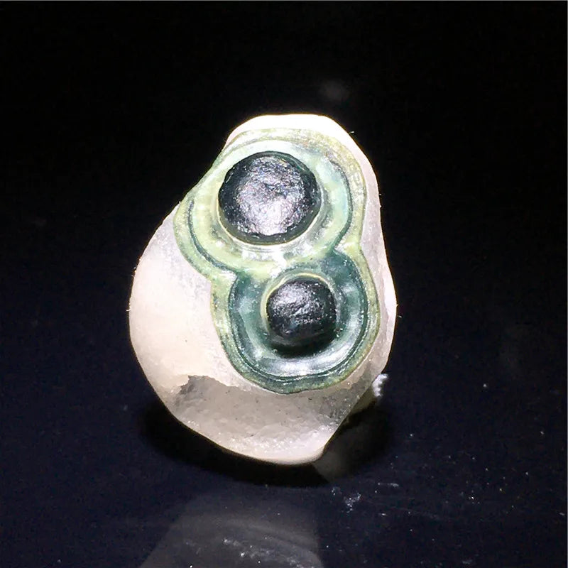 Mongolian Gobi Agate Eye Stone | Natural Raw Crystal Bead