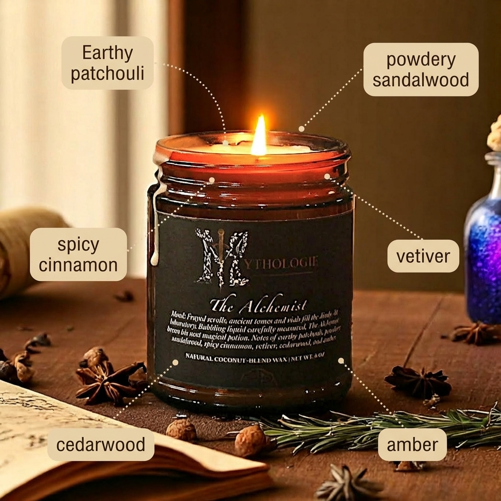 The Alchemist | Patchouli, Sandalwood & Cinnamon Candle