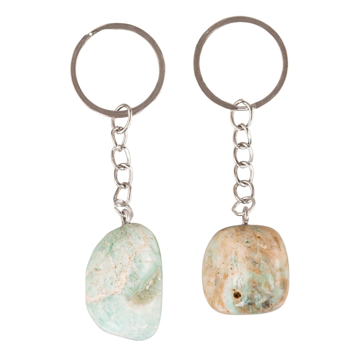 Tumbled Crystal Keychain