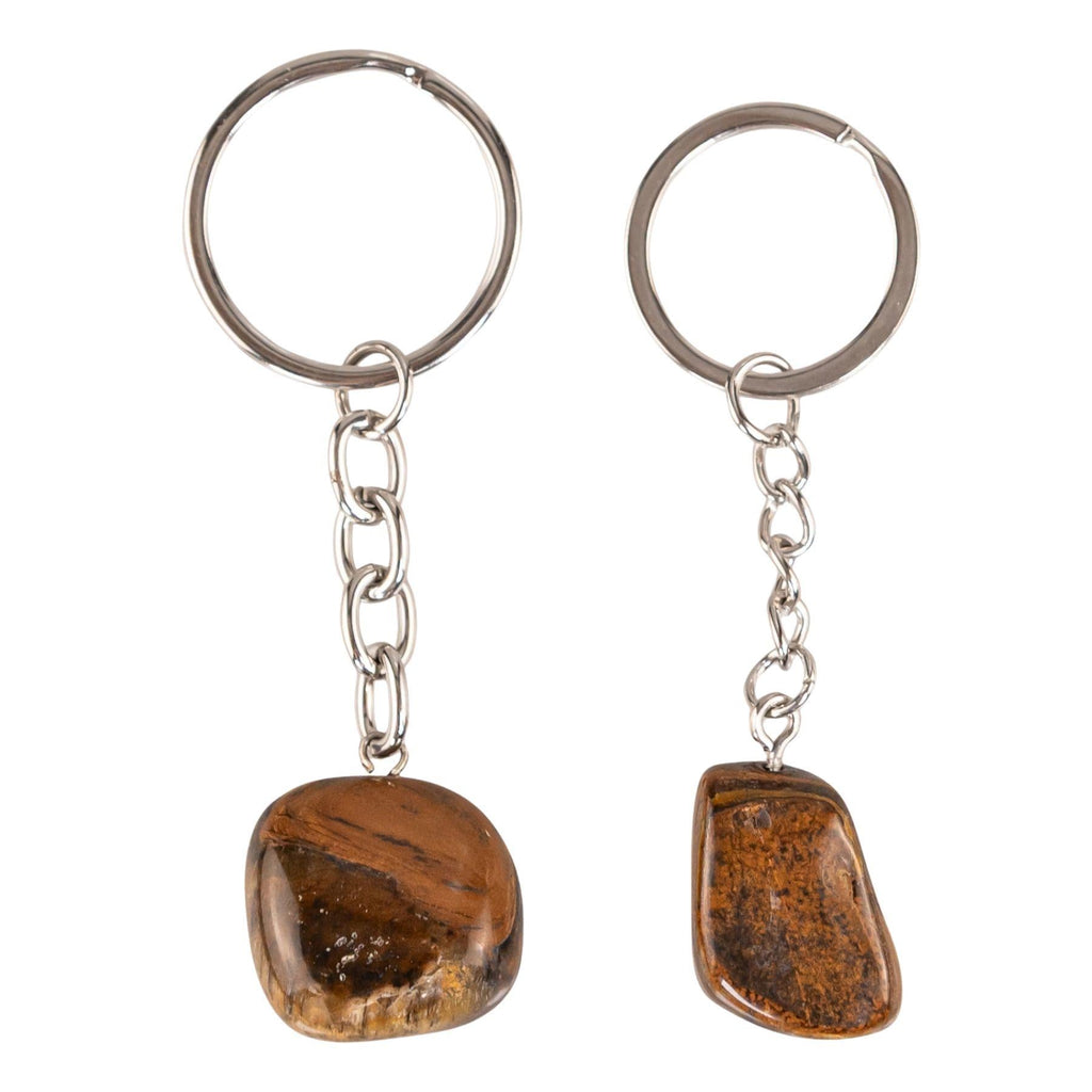 Tumbled Crystal Keychain