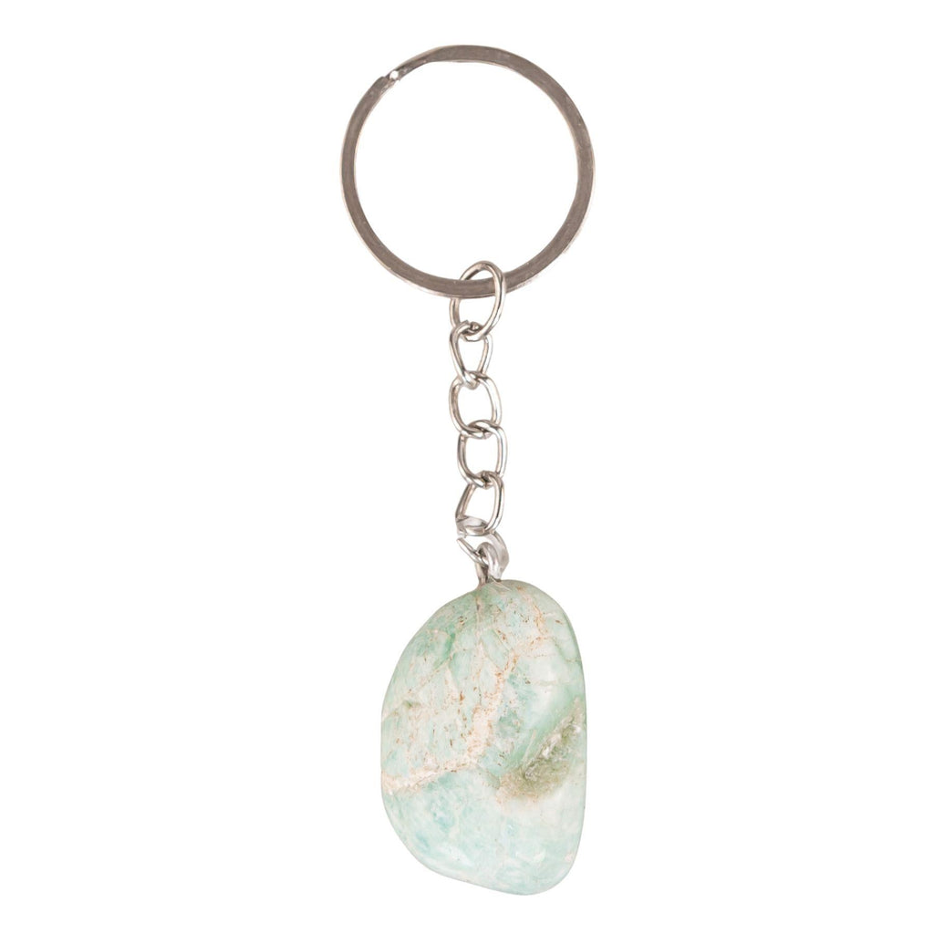 Tumbled Crystal Keychain