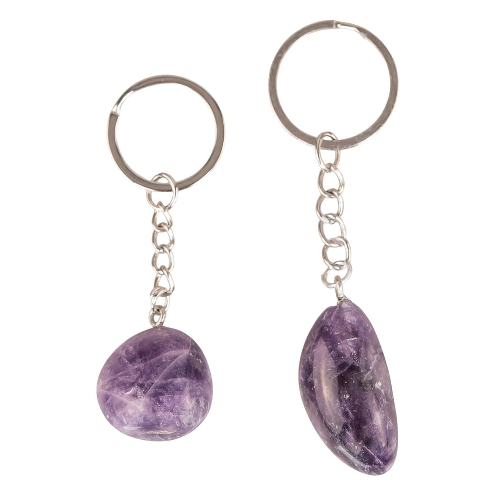 Tumbled Crystal Keychain