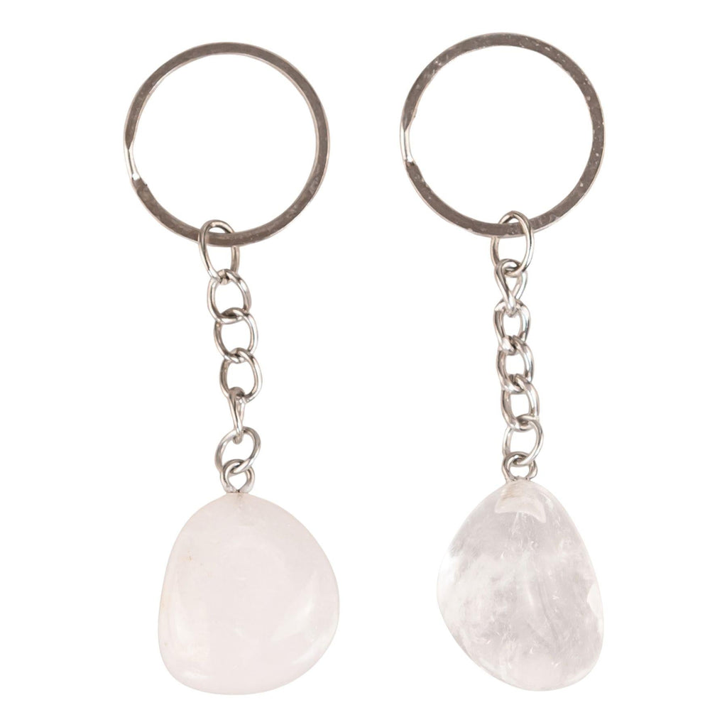Tumbled Crystal Keychain