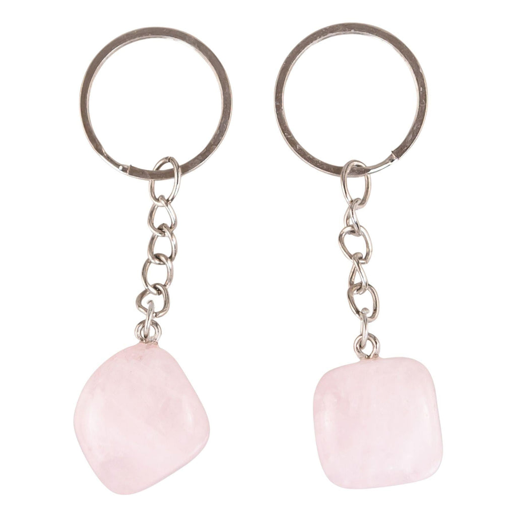 Tumbled Crystal Keychain
