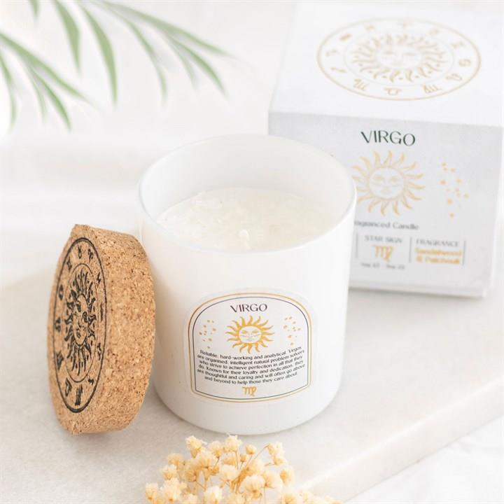 Scented Zodiac Crystal Candle