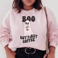 Boo But First Coffee Fleece Hoodie