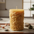 Wind + Crane Beeswax Pillar