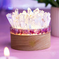 Clear Quartz & Pink Tourmaline Lamp | Find My Peace