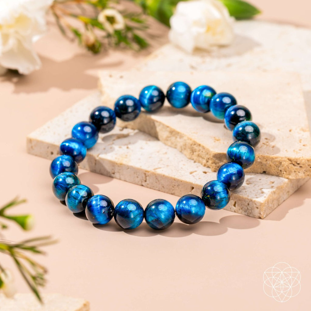 Royal Blue Tiger’s Eye Bracelet | Hawk’s Focus