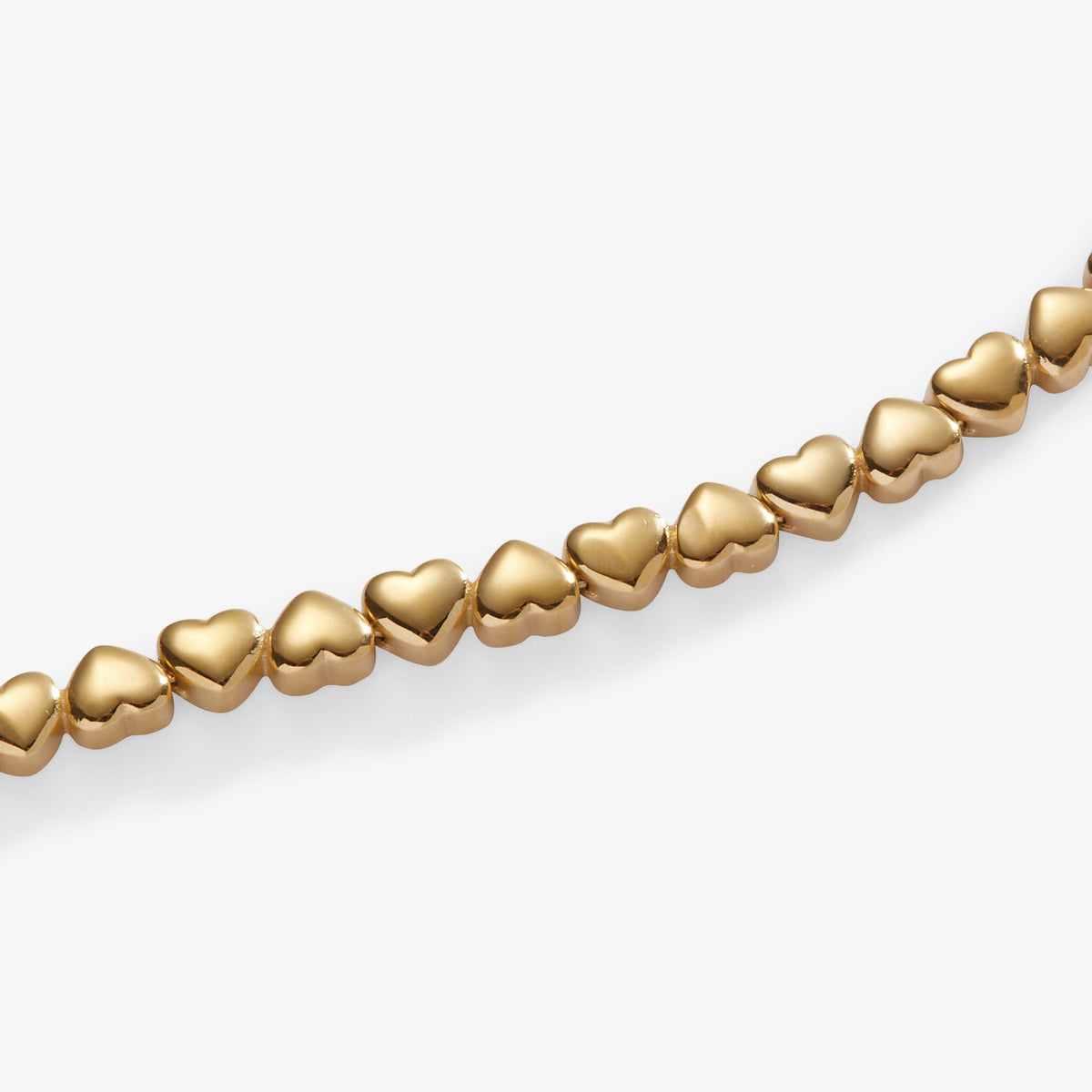 Heart Charm Tennis Bracelet