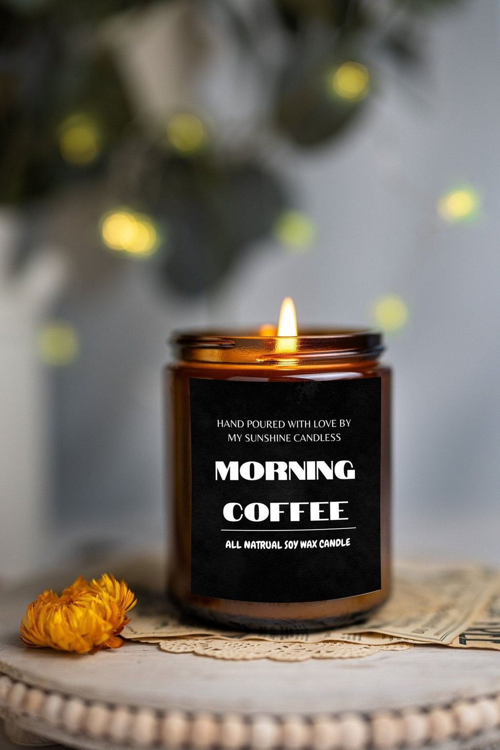 Morning Coffee Soy Candle | Amber Jar