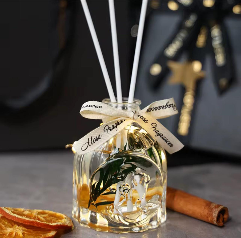 Soy Candle & Reed Diffuser Gift Set – Black Box