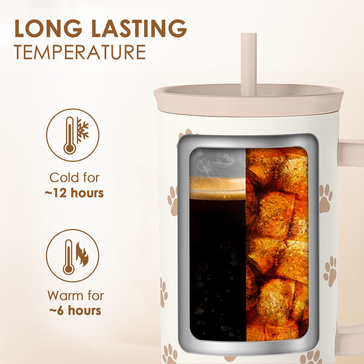 Brown Dog Slidemate | Slider Tumbler with Handle 40oz