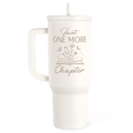 White Book Lover Slidemate | Slider Tumbler with Handle 40oz