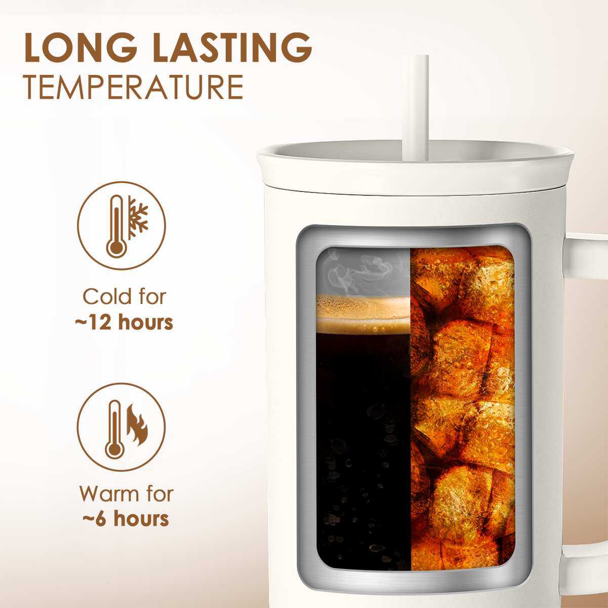White Book Lover Slidemate | Slider Tumbler with Handle 40oz