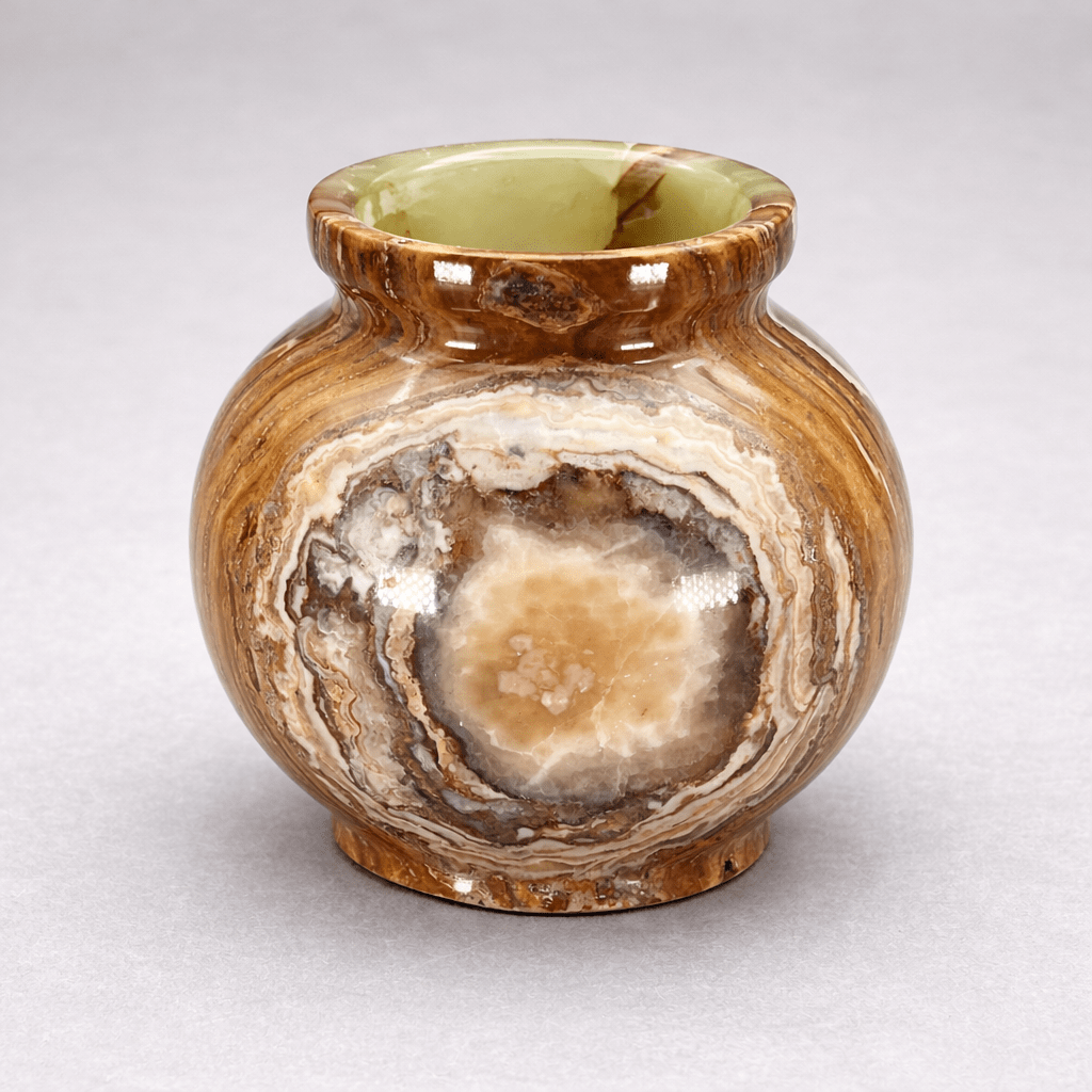 Onyx Pot Vase (4 Inches) Gemstone Home Decor