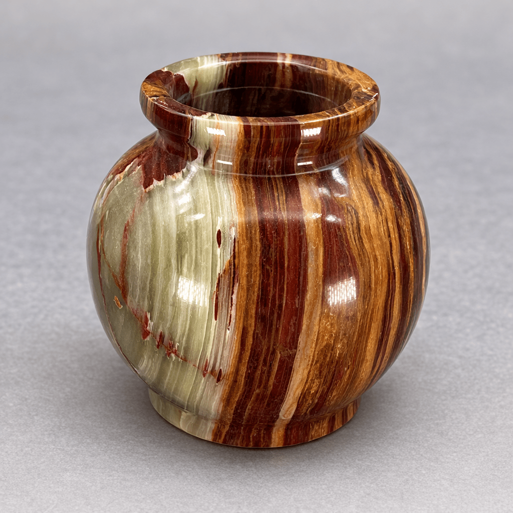 Onyx Pot Vase (4 Inches) Gemstone Home Decor