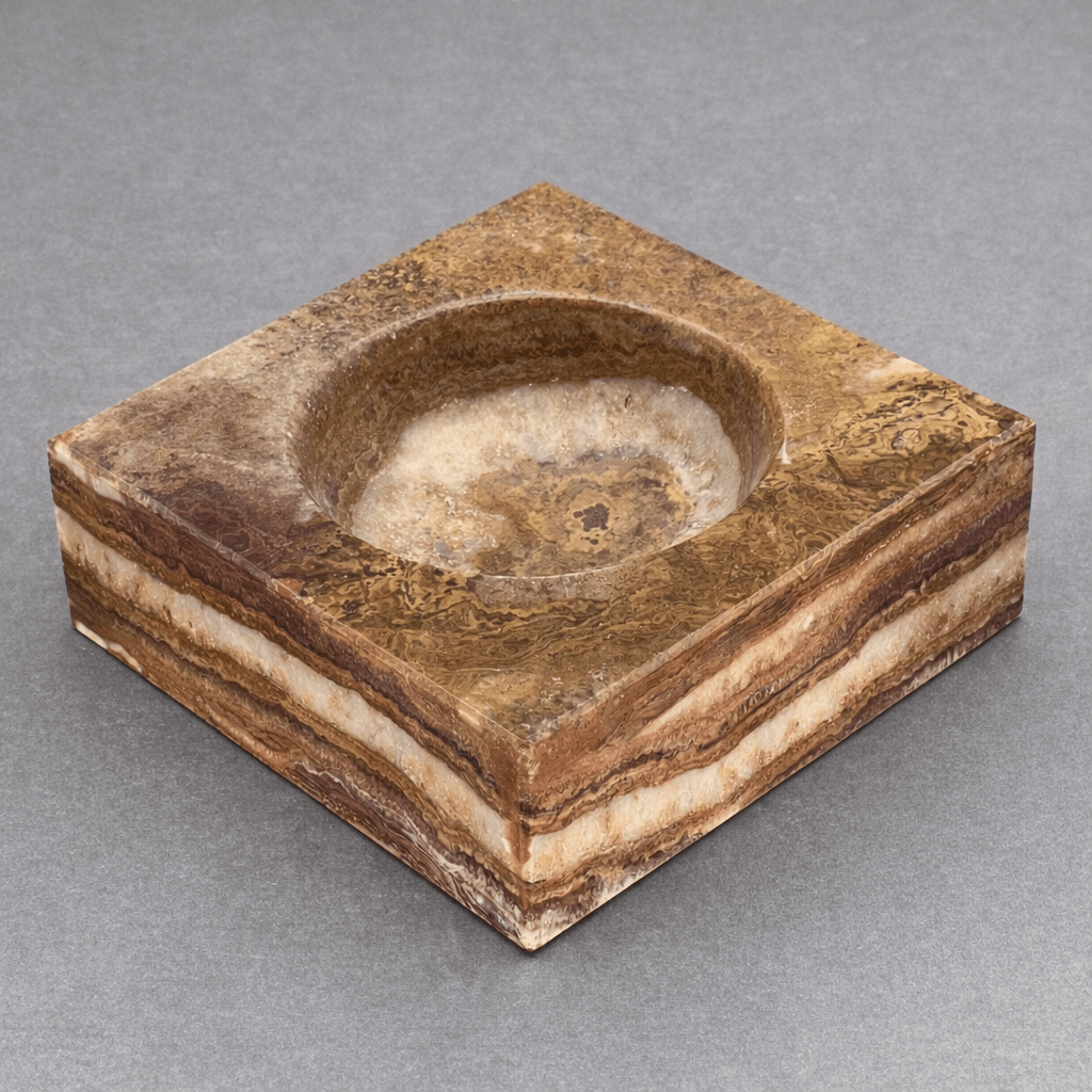 Onyx Square Bowl (6 inches) Gemstone Home Decor
