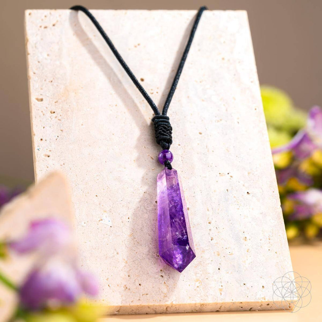 Amethyst Pendant Necklace | Daily Calm Talisman