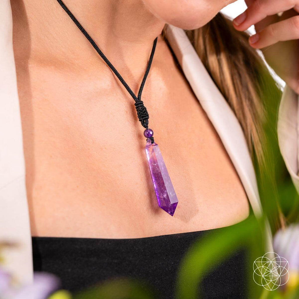 Amethyst Pendant Necklace | Daily Calm Talisman