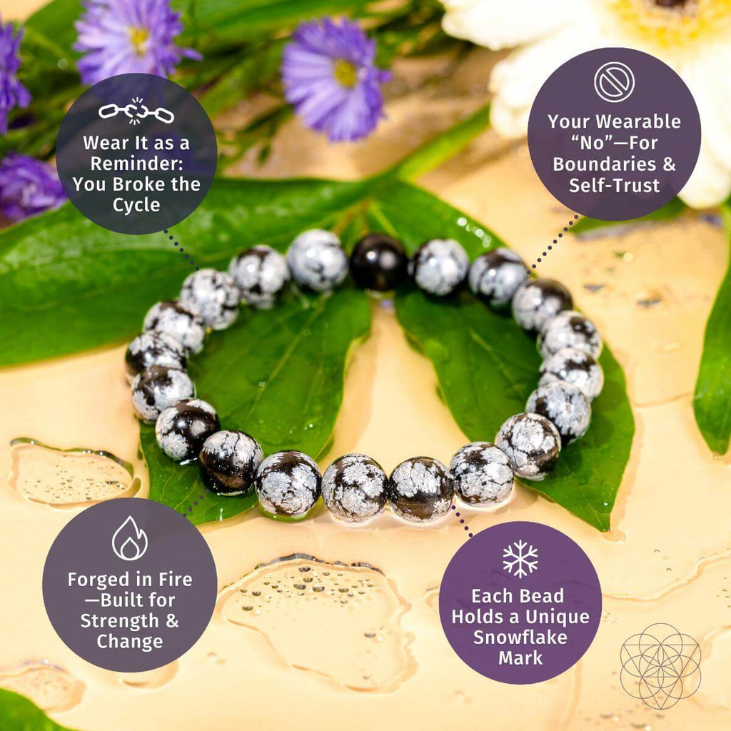 Snowflake Obsidian Bracelet | The Pattern Breaker