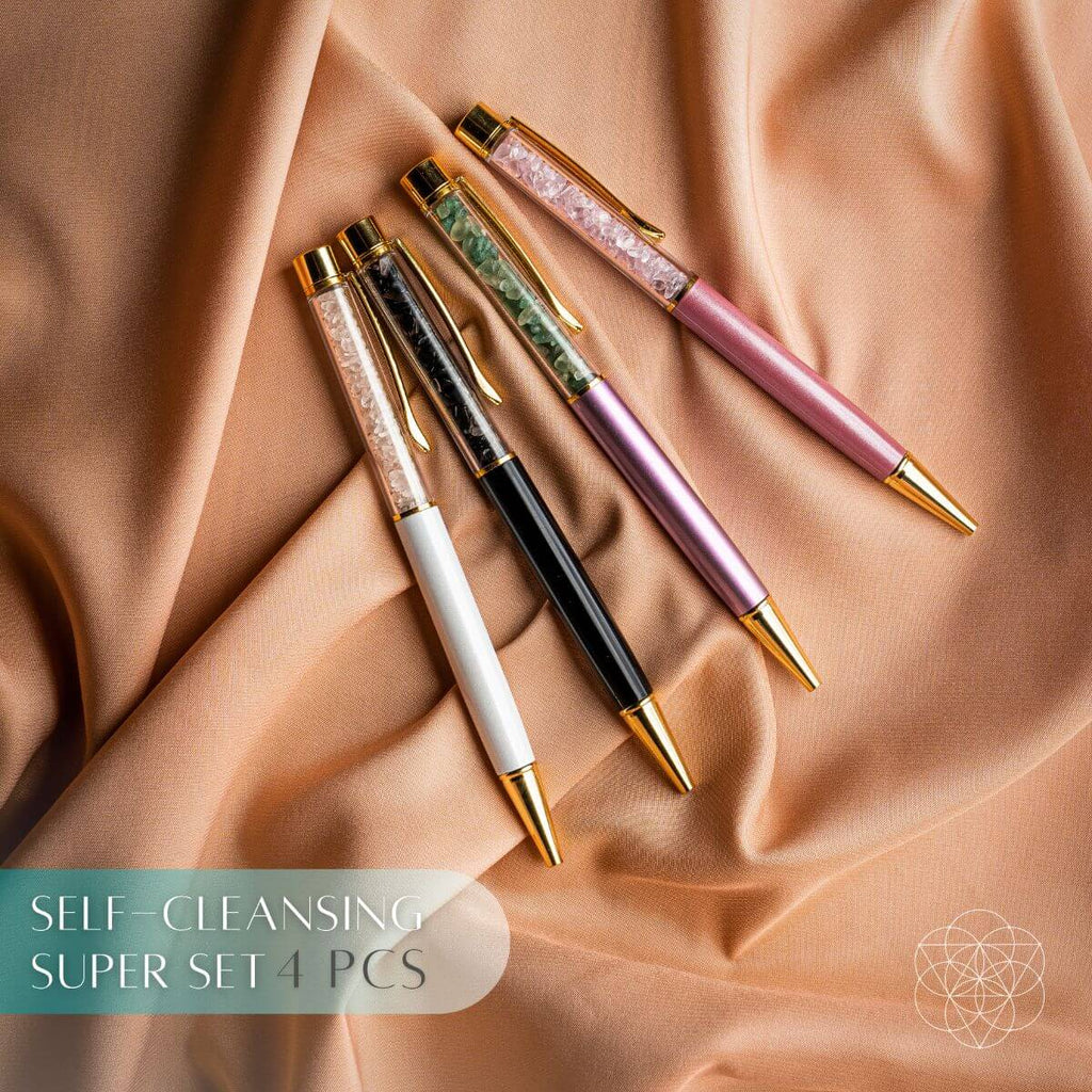 Crystal Energy Pens | Healing, Protection & Cleansing Sets