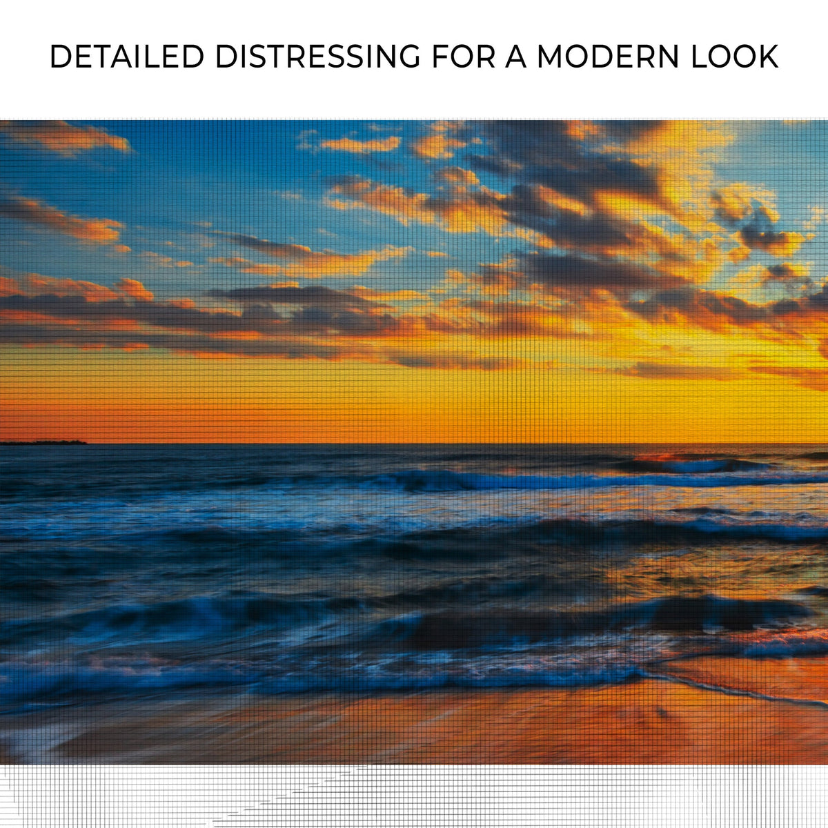 Sunrise On Atlantic Ocean Canvas Wall Art II | Coastal Seascape Print